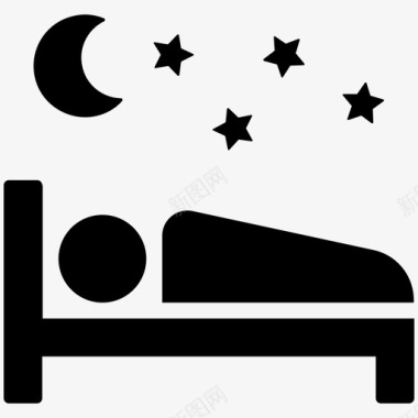 睡觉晚上图标图标