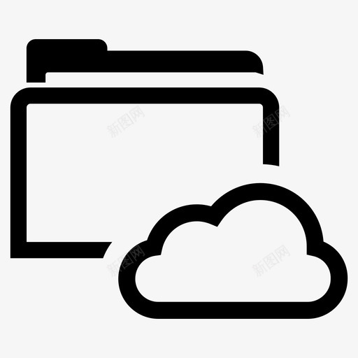 共享文件夹云数据图标svg_新图网 https://ixintu.com 云 共享文件夹 搜索引擎优化互联网营销 数据 文档