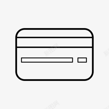 信用卡无现金借记卡图标图标