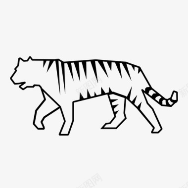 老虎动物猫图标图标