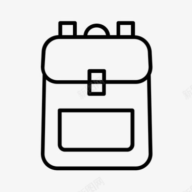 背包书包教育图标图标