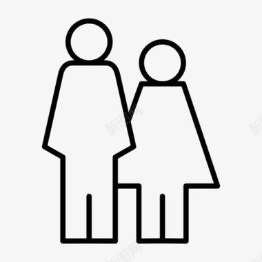 个人夫妻女性图标图标