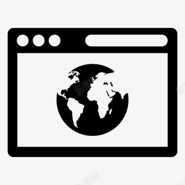 互联网浏览全球国际图标图标