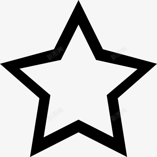 星型轮廓自由混沌直线型图标svg_新图网 https://ixintu.com 星型轮廓 直线型 自由混沌