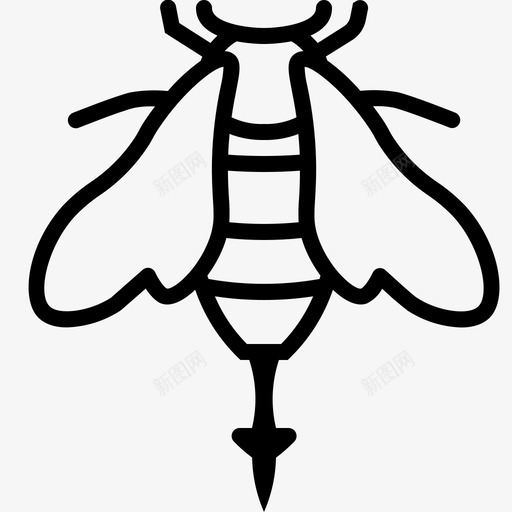 蜂螫蜂蜇养蜂图标svg_新图网 https://ixintu.com 养蜂 昆虫 美味的养蜂在花园大纲 蜂蜇 蜂螫 鹨