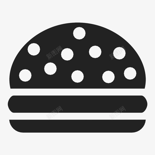 汉堡面包食物图标svg_新图网 https://ixintu.com 小吃 汉堡 汉堡包 面包 食物