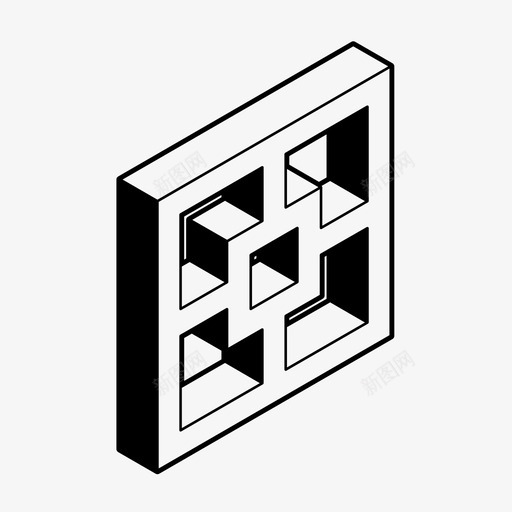 砖建筑陶瓷块图标svg_新图网 https://ixintu.com 墙 建筑 砖 陶瓷块