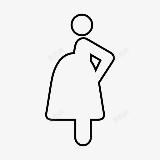 怀孕婴儿女性图标svg_新图网 https://ixintu.com 女人 女性 婴儿 怀孕 母亲