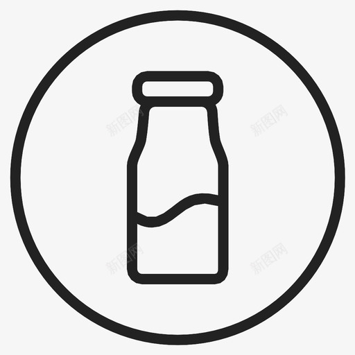 乳制品过敏原饮料图标svg_新图网 https://ixintu.com 乳制品 奶牛 牛奶 过敏原 饮料
