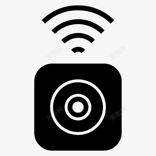 无线摄像头电子产品小工具图标svg_新图网 https://ixintu.com 家用 小工具 无线摄像头 消费类电子产品字形 电子产品