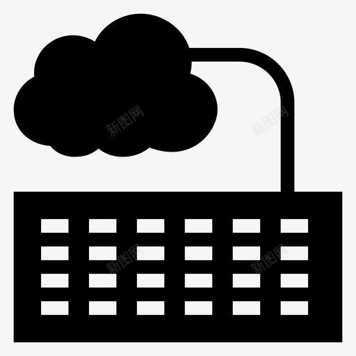 云系统计算机设备图标svg_新图网 https://ixintu.com 云系统 云计算字形图标 天气 计算机 设备 键 键盘