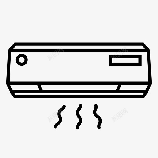 空调冷风制冷图标svg_新图网 https://ixintu.com 冷风 制冷 电子 空调