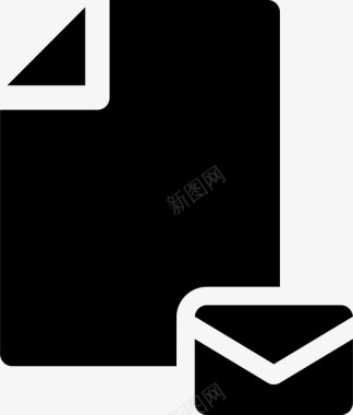 文件电子邮件信封图标图标
