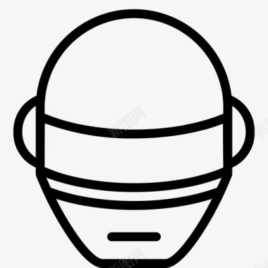 傻瓜朋克面具机器人电影图标图标