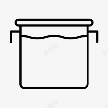 锅开水汤图标图标
