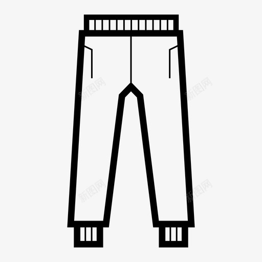 裤子衣服服装图标svg_新图网 https://ixintu.com 服装 衣服 裤子