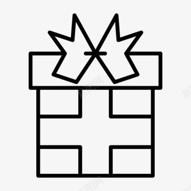 礼物盒子聚会图标图标