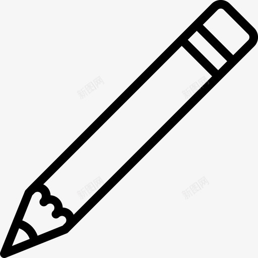 铅笔设备办公室图标svg_新图网 https://ixintu.com 办公室 学校 文具 设备 铅笔