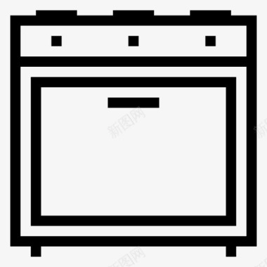 烤箱烹饪厨房图标图标