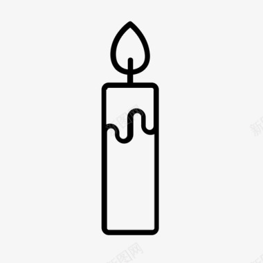 复活节蜡烛基督教图标图标