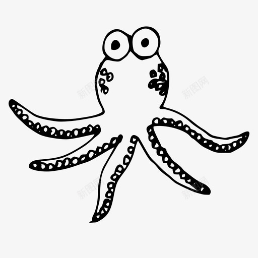 章鱼动物大自然图标svg_新图网 https://ixintu.com 动物 大自然 我父母的收藏 海洋 章鱼