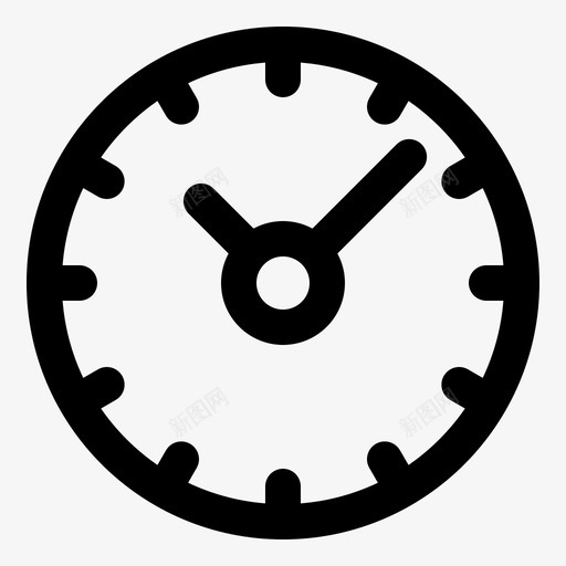 时间时钟小时图标svg_新图网 https://ixintu.com 小时 手表 时钟 时间 等待 美味网页元素10细圆形