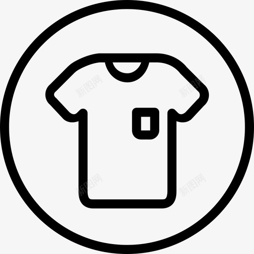 T恤布料男士图标svg_新图网 https://ixintu.com T恤 口袋 布料 男士 类别圆线
