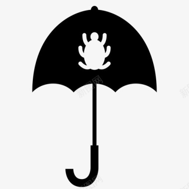 伞降落伞遮阳图标图标
