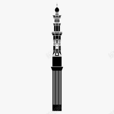 伊斯兰图案建筑清真寺图标图标