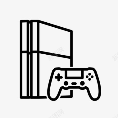 ps4游戏机图标图标