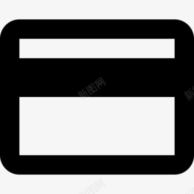信用卡材料单色图标图标