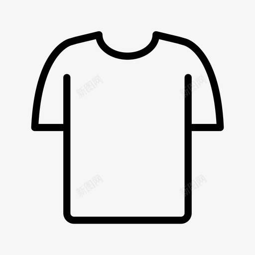 t恤衣服短袖衬衫图标svg_新图网 https://ixintu.com t恤 短袖衬衫 衣服