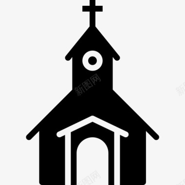 教堂基督教信仰图标图标