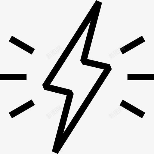 电能按钮圆圈图标svg_新图网 https://ixintu.com 圆圈 夏普图标24px网格1px冲程 按钮 照明 电能 闪光灯 闪电