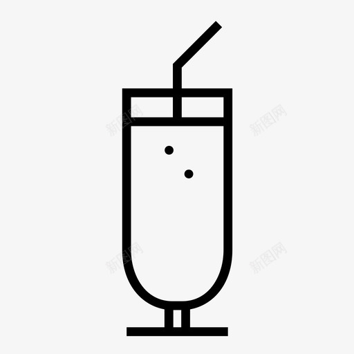 鸡尾酒饮料水果图标svg_新图网 https://ixintu.com 冰沙 果汁 水果 玻璃杯 风格2食物 饮料 鸡尾酒