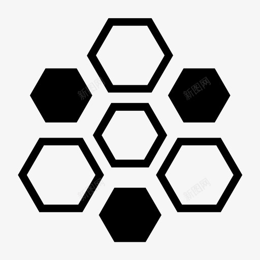 六边形图案六边形图案和形状图标svg_新图网 https://ixintu.com 六边形图案 六边形图案和形状