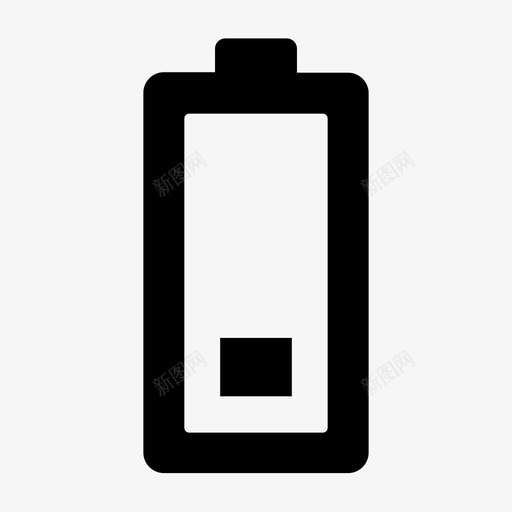 电池低电平蓄电池电池图标svg_新图网 https://ixintu.com 电池 电池低电平 电源 蓄电池