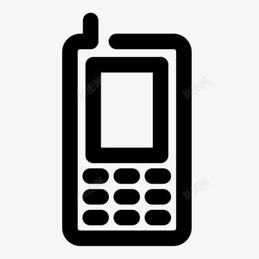 传统电话手机设备图标svg_新图网 https://ixintu.com 传统电话 手机 移动设备 设备 设备间隙脂肪