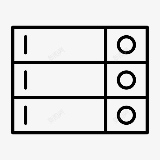 档案数据文件图标svg_新图网 https://ixintu.com 堆栈 数据 文件 档案