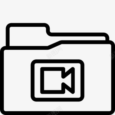 视频文件夹功能界面图标图标