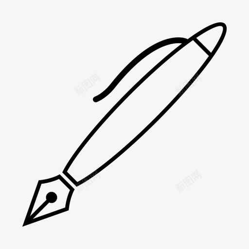 钢笔草稿绘图图标svg_新图网 https://ixintu.com 书写 商务和办公 墨水 绘图 草稿 钢笔
