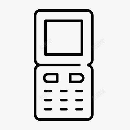 翻盖手机手机设备图标svg_新图网 https://ixintu.com 手机 翻盖手机 设备 设备间隙精细