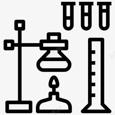 科学化学实验图标图标