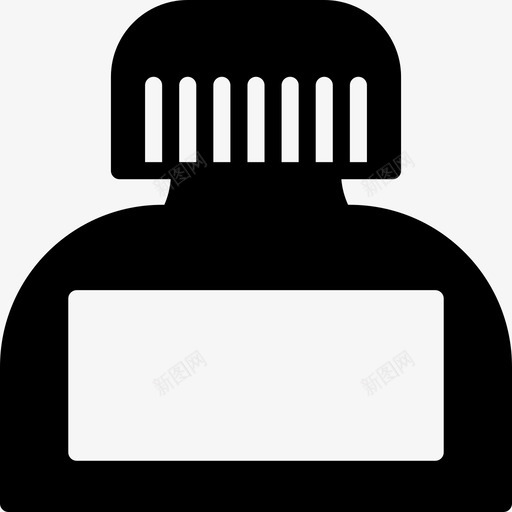 墨水壶设备办公室图标svg_新图网 https://ixintu.com 办公室 固体收藏品 墨水壶 文具 设备