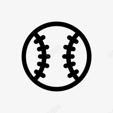 垒球棒球体育图标图标