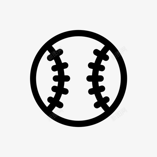 垒球棒球体育图标svg_新图网 https://ixintu.com 体育 垒球 棒球