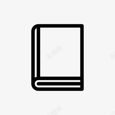 书封闭的书封面图标图标