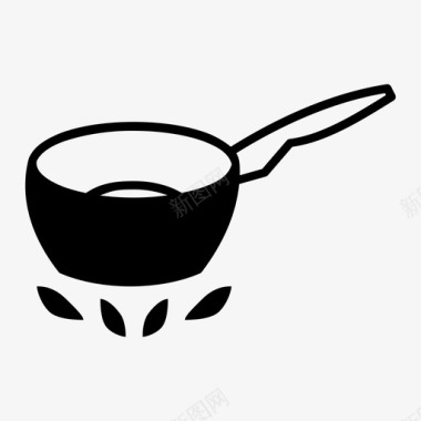 锅烹调锅炊具图标图标