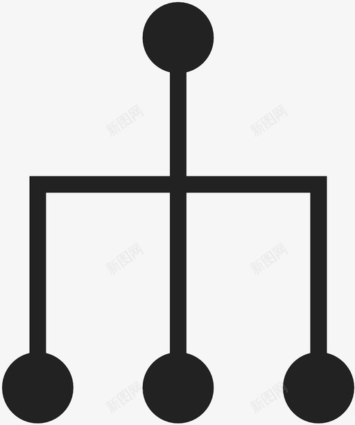层次结构图表连接图标svg_新图网 https://ixintu.com 图表 层次结构 树 连接