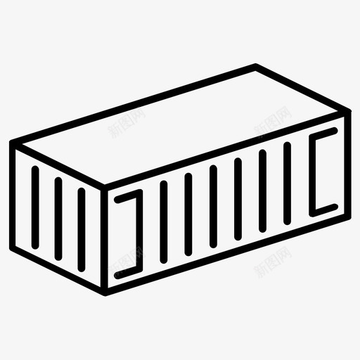 集装箱货柜装运图标svg_新图网 https://ixintu.com 储存 装运 装运集装箱 货柜 运输 集装箱